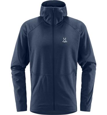Haglofs Skuta Hood Heren Fleece Tarn Blue XL
