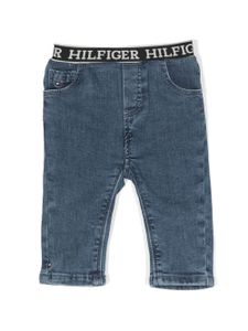 Tommy Hilfiger Junior jean à taille logo - Bleu