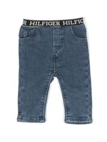 Tommy Hilfiger Junior jean à taille logo - Bleu