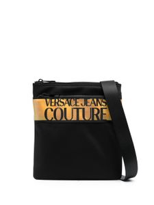 Versace Jeans Couture sac porté épaule zippé à logo imprimé - Noir