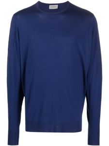 John Smedley pull Marcus en laine vierge - Bleu