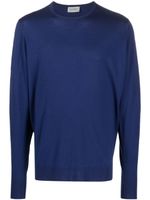 John Smedley pull Marcus en laine vierge - Bleu