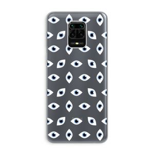 Eyes pattern: Xiaomi Redmi Note 9 Pro Transparant Hoesje