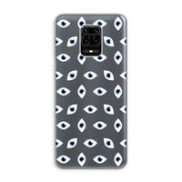 Eyes pattern: Xiaomi Redmi Note 9 Pro Transparant Hoesje
