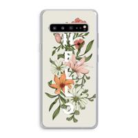 Hello bloemen: Samsung Galaxy S10 5G Transparant Hoesje - thumbnail