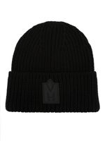 Mackage bonnet nervuré à patch logo - Noir - thumbnail