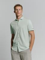 No- Excess Shirt Short Sleeve Jersey Melange Stretch Overhemd 058 Mint