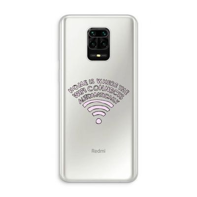 Home Is Where The Wifi Is: Xiaomi Redmi Note 10 Lite Transparant Hoesje