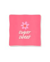 HEMA Tegel 10x10cm keramiek bloem 'sugar sweet' roze