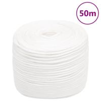 VidaXL Boottouw 10 mm 50 m polypropyleen volwit - thumbnail