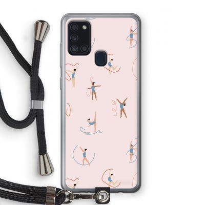 Dancing #3: Samsung Galaxy A21s Transparant Hoesje met koord