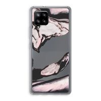 Roze stroom: Samsung Galaxy A42 5G Transparant Hoesje