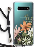 Floral bouquet: Samsung Galaxy S10 Plus Transparant Hoesje met koord