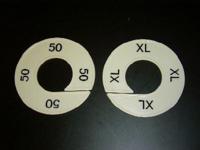 Maatring 9cm wit/zwart 1