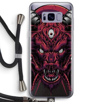 Hell Hound and Serpents: Samsung Galaxy S8 Plus Transparant Hoesje met koord