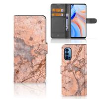 OPPO Reno 4 Pro 5G | Bookcase | Marmer Oranje
