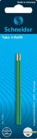 Schneider balpenvulling Take 4, groen, etui van 2 stuks