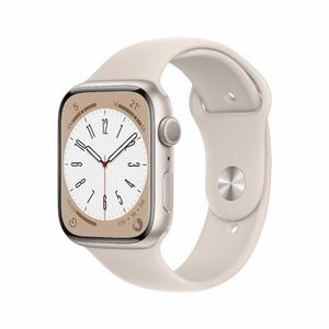 Refurbished Apple Watch Series 8 GPS 41 mm Aluminium Sterrenlicht Zichtbaar gebruikt