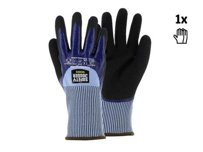 Safety Jogger Snijbestendige HPPE handschoen met dubbele nitril coating | Grijs/Blauw | Maat 11 - SW1654110