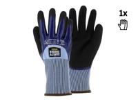 Safety Jogger Snijbestendige HPPE handschoen met dubbele nitril coating | Grijs/Blauw | Maat 10 - SW1654100