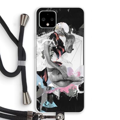 Camouflage de sommeil: Pixel 4 XL Transparant Hoesje met koord