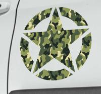Vrachtwagen sticker militaire sterren - thumbnail