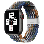 Braided nylon bandje - Multicolor - Geschikt voor Apple Watch 42mm / 44mm / 45mm / 49mm - thumbnail