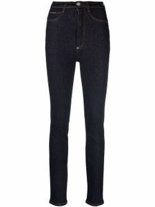 Philipp Plein jean skinny Iconic à taille haute - Bleu