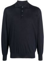 Brunello Cucinelli polo à manches longues - Bleu