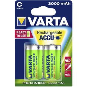 Varta Batterij NiMH C/LR14 1.2 V 3000 mAh R2U 2-blister