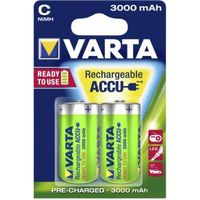 Varta Batterij NiMH C/LR14 1.2 V 3000 mAh R2U 2-blister - thumbnail