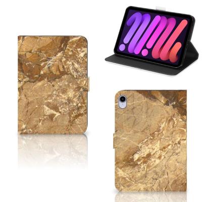 iPad Mini 6 (2021) Leuk Tablet hoesje Marmer Creme