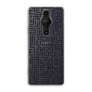 Moroccan Print: Sony Xperia Pro-I Transparant Hoesje