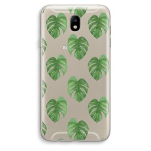 Monstera leaves: Samsung Galaxy J7 (2017) Transparant Hoesje