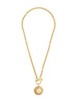 CHANEL Pre-Owned pendentif médaillon à logo CC (années 1980) - Métallisé