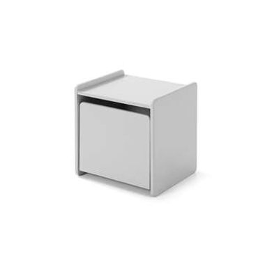 Vipack nachtkastje Kiddy - 1 deur - grijs - Leen Bakker
