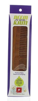 Neem houten kam recht combi 1 Stuks