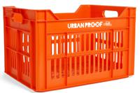 UrbanProof Urban proof fietskrat recycled kunststof 30l oranje 40x30x25 cm - thumbnail