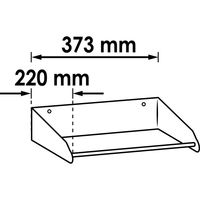 Vigor V2397 papier handoek-houder Houder voor papieren handdoeken voor op tafel Zwart - thumbnail