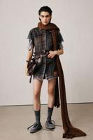 Studio denim jurk - BROWN - XS