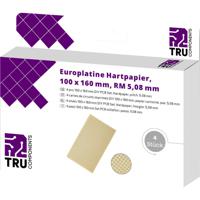 TRU COMPONENTS Printplaat Hardpapier (l x b) 160 mm x 100 mm 35 µm Rastermaat 5.08 mm Inhoud 4 stuk(s)