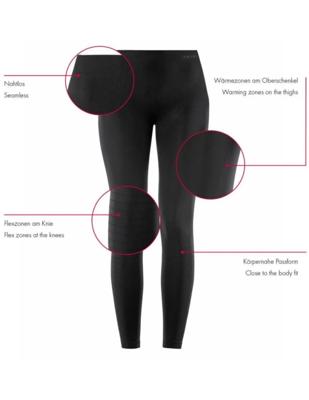 Falke Warm Long Thermobroek Dames Black M