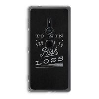 Risk loss: Sony Xperia XZ2 Transparant Hoesje