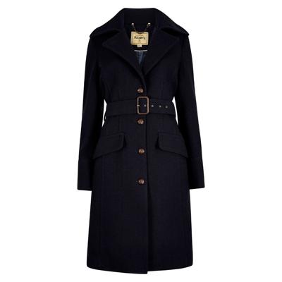 Dames Tweed Coat Brookvale French Navy