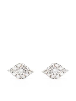 Djula boucles d'oreilles Eyes en or 18ct ornées de diamants - Jaune