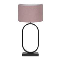 Light & Living Tafellamp Jamiri|Livigno - Zwart|Roze - Ø30x67cm