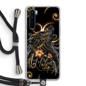 Huilende Wolf: OnePlus Nord Transparant Hoesje met koord