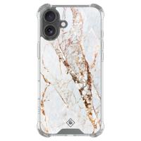 iPhone 16 shockproof hoesje - Marmer goud