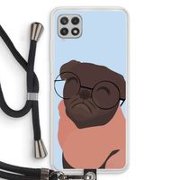 Ludo: Samsung Galaxy A22 4G Transparant Hoesje met koord