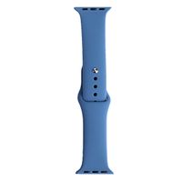 Bandje geschikt voor Apple Watch 42/44MM - Maat L - Horlogebandje - Polsband - Siliconen - Blauw - thumbnail